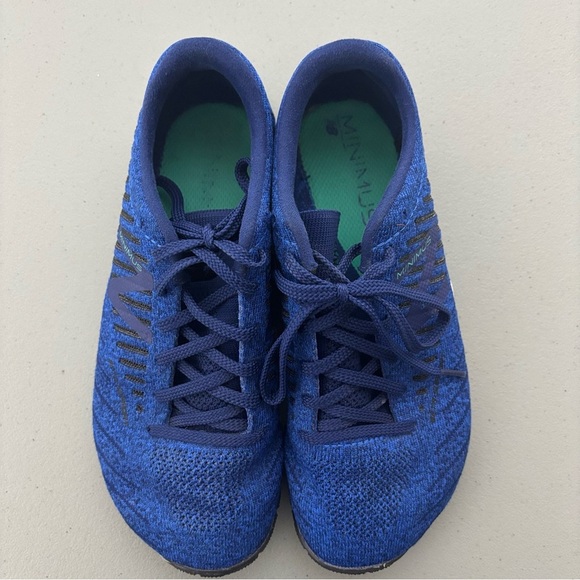 Women's New Balance Minimus Cross Training Blue Knit Zero Drop Running 7.5 - Picture 3 of 10